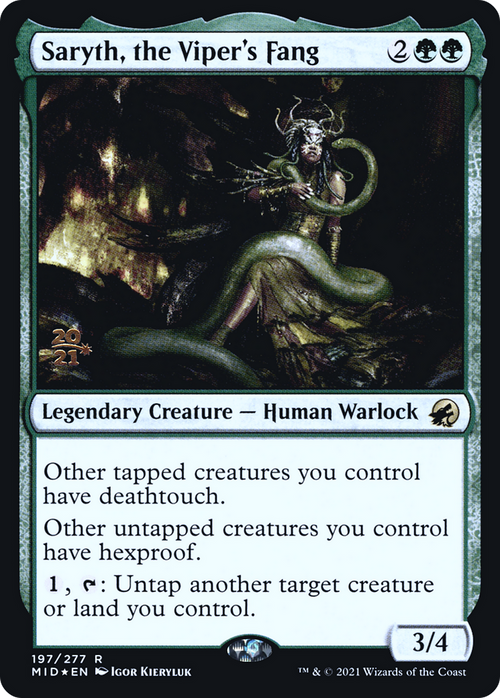Saryth, the Viper's Fang (PRE-197S) - Innistrad: Midnight Hunt Promos Foil