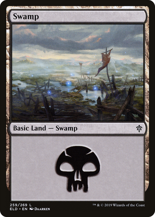 Swamp (259) (ELD-259) - Throne of Eldraine Foil