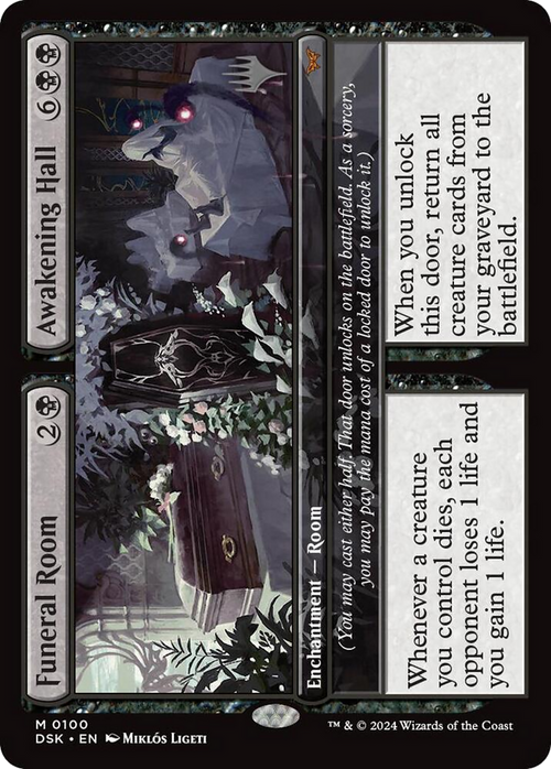 Funeral Room // Awakening Hall (PPDSK-100) - Duskmourn: House of Horror Promos