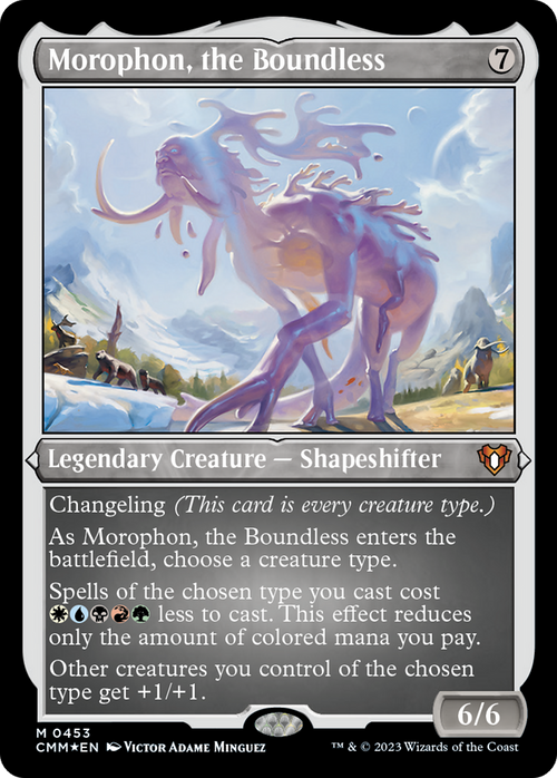 Morophon, the Boundless (Foil Etched) (CMM-453) - Commander Masters Foil
