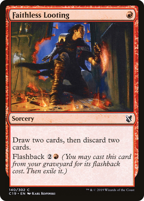 Faithless Looting (C19-140) - Commander 2019