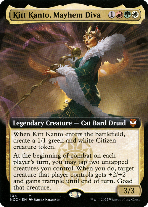 Kitt Kanto, Mayhem Diva (Extended Art) (NCC-104) - New Capenna Commander: (Extended Art)
