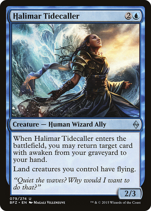 Halimar Tidecaller (BFZ-079) - Battle for Zendikar