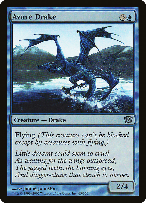 Azure Drake (9ED-063) - 9th Edition