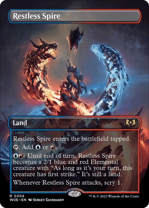 Restless Spire (Borderless) (WOE-306) - Wilds of Eldraine Foil