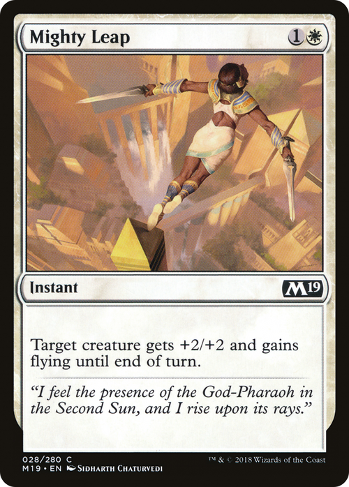 Mighty Leap (M19-028) - Core Set 2019 Foil
