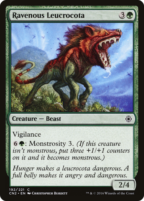 Ravenous Leucrocota (CN2-192) - Conspiracy: Take the Crown