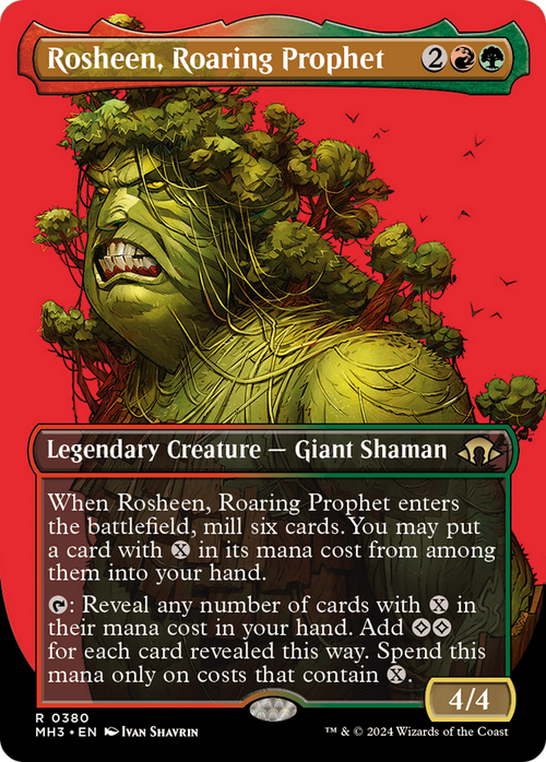 Rosheen, Roaring Prophet (Borderless) (MH3-380) - Modern Horizons 3