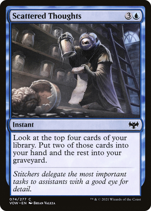 Scattered Thoughts (VOW-074) - Innistrad: Crimson Vow Foil
