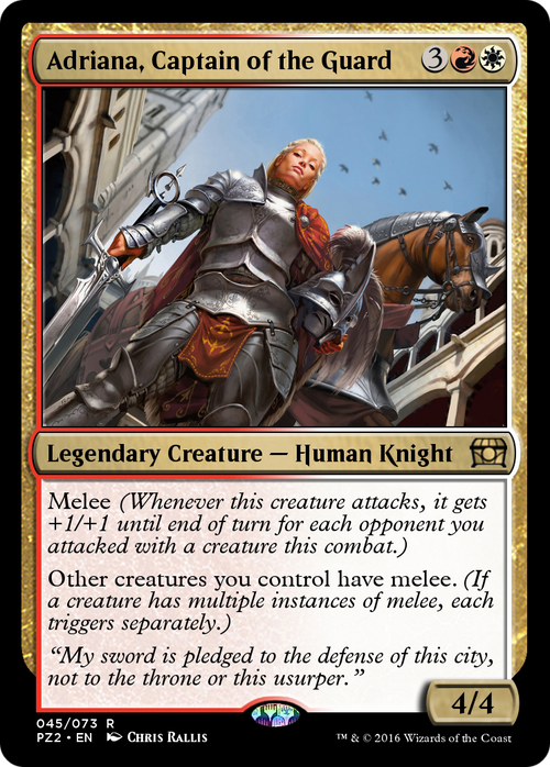 Adriana, Captain of the Guard (PZ2-045) - Treasure Chest Foil