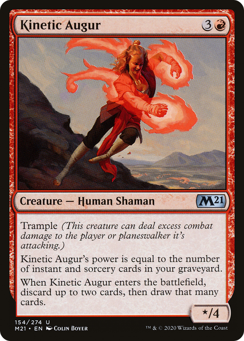 Kinetic Augur (M21-154) - Core Set 2021 Foil