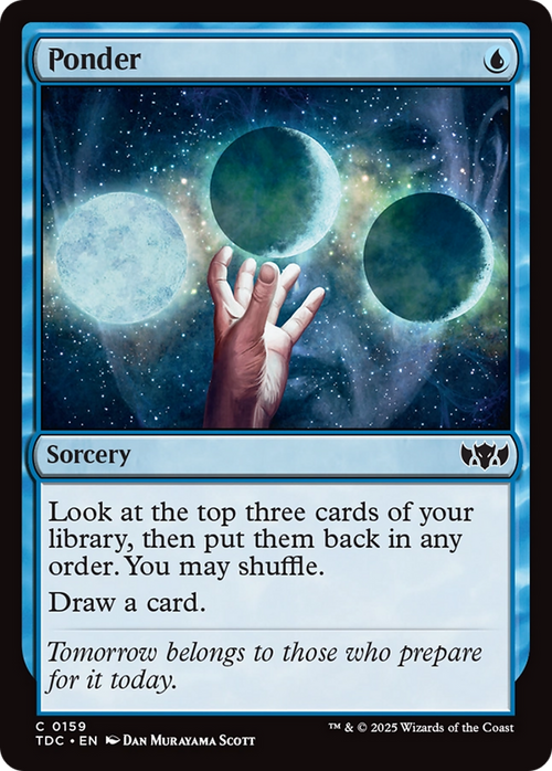 Ponder (TDC-159) - Commander: Tarkir: Dragonstorm