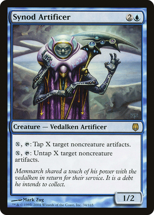 Synod Artificer (DST-034) - Darksteel Foil