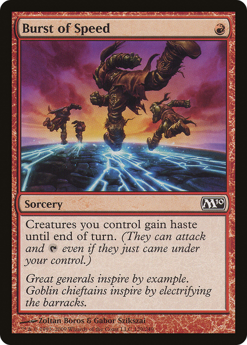 Burst of Speed (M10-129) - Magic 2010