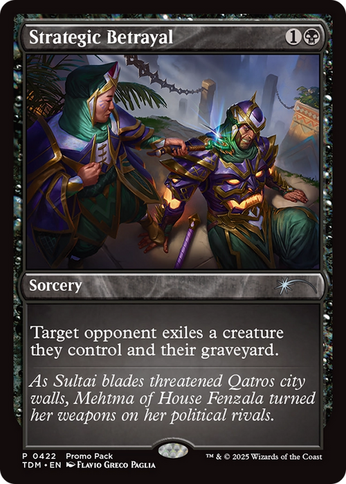 Strategic Betrayal (PPTDM-422) - Promo Pack: Tarkir: Dragonstorm Foil