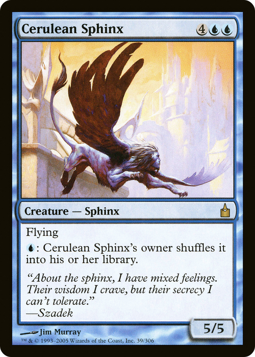 Cerulean Sphinx (RAV-039) - Ravnica: City of Guilds Foil