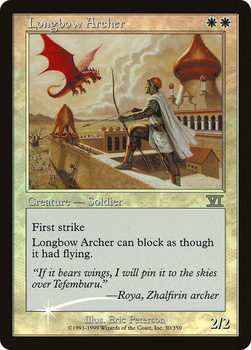 Longbow Archer (FNM-) - Friday Night Magic 2000 Foil