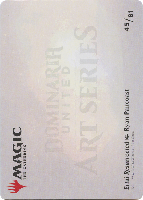 Ertai Resurrected // Ertai Resurrected (ADMU-045) - Dominaria United Art Series (Borderless)