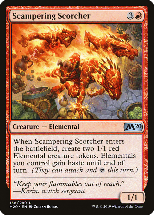 Scampering Scorcher (M20-158) - Core Set 2020 Foil