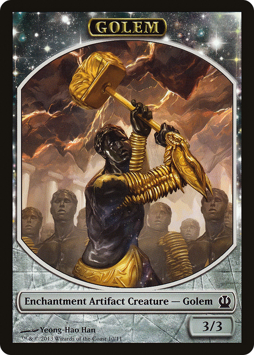 Golem Token (THS-010) - Theros Tokens: (enchantment)