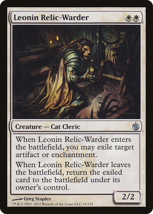 Leonin Relic-Warder (MBS-010) - Mirrodin Besieged