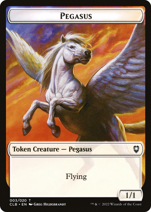 Pegasus Token (CLB-003) - Battle for Baldur's Gate Tokens