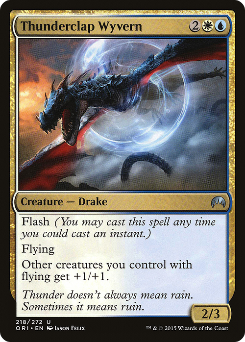 Thunderclap Wyvern (ORI-218) - Magic Origins