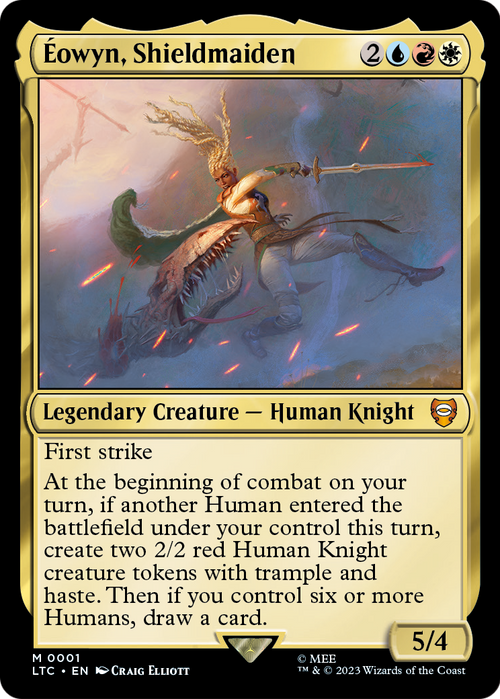 Eowyn, Shieldmaiden (LTC-001) - Tales of Middle-earth Commander Foil
