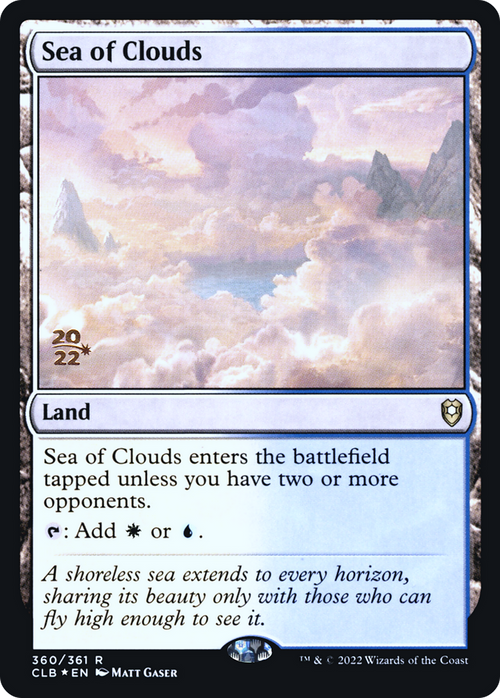 Sea of Clouds (PRE-360) - Battle for Baldur's Gate Promos Foil