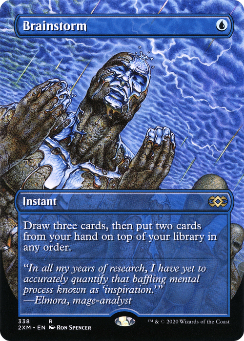 Brainstorm (Borderless) (2XM-338) - Double Masters