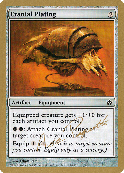 Cranial Plating - 2004 Aeo Paquette (MRD) (WCD-) - World Championship Decks 2004
