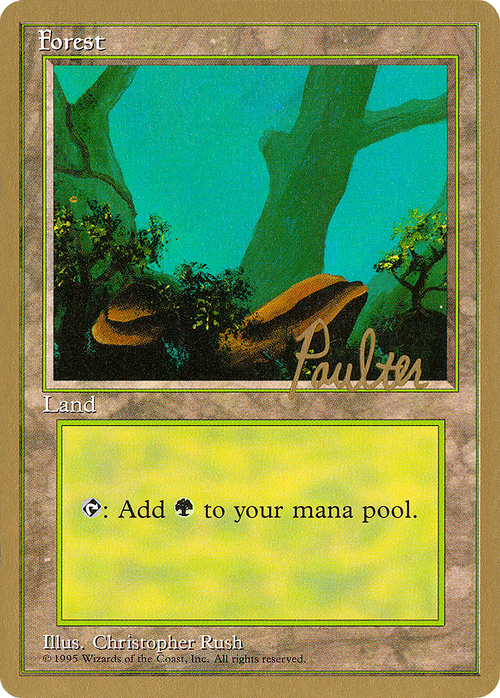 Forest (C) - 1996 Preston Poulter (4ED) (WCD-) - Pro Tour Collector Set