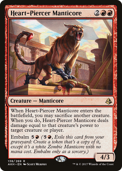Heart-Piercer Manticore (AKH-138) - Amonkhet Foil