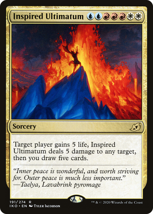 Inspired Ultimatum (IKO-191) - Ikoria: Lair of Behemoths Foil