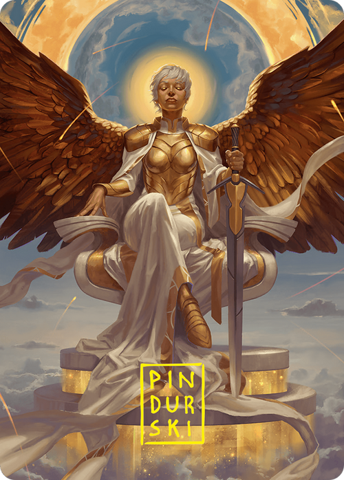 Herald of Eternal Dawn // Herald of Eternal Dawn (AFDN-027) - Foundations Art Series (Borderless) Foil