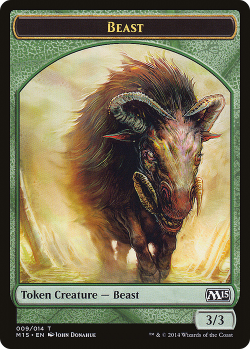 Beast Token (Green) (M15-009) - Magic 2015 Tokens