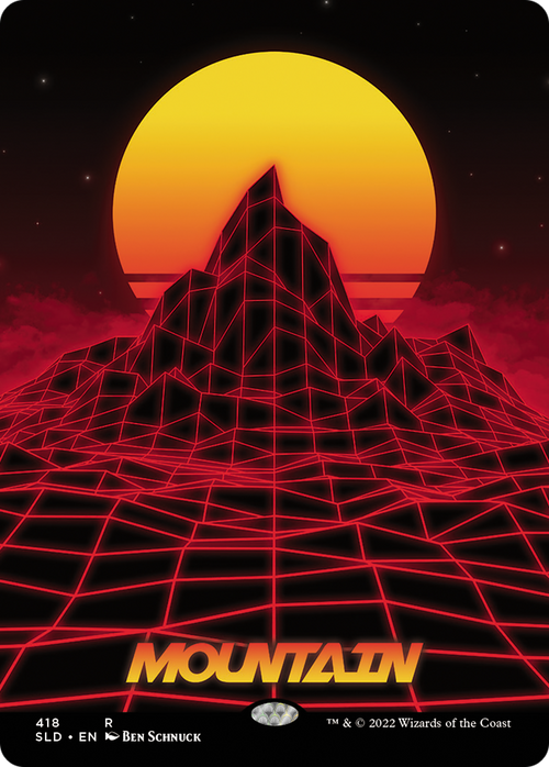 Mountain (418) (SLD-418) - Secret Lair Drop (Borderless) Foil