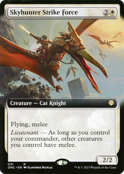 Skyhunter Strike Force (Extended Art) (ONC-031) - Phyrexia: All Will Be One Commander: (Extended Art) Foil