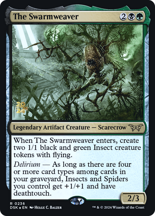 The Swarmweaver (0236) (PRE-236) - Duskmourn: House of Horror Promos Foil