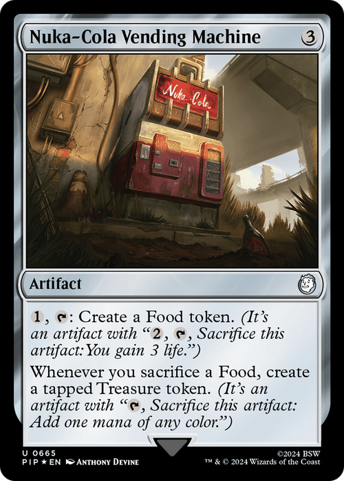 Nuka-Cola Vending Machine (Surge Foil) (PIP-665) - Fallout Foil