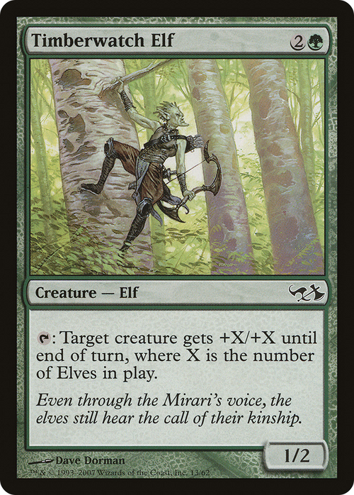 Timberwatch Elf (EVG-013) - Duel Decks: Elves vs. Goblins