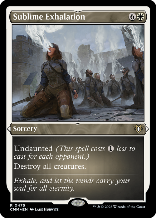 Sublime Exhalation (Foil Etched) (CMM-475) - Commander Masters Foil