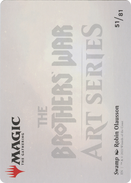 Swamp // Swamp (ABRO-051) - The Brothers' War Art Series (Borderless) Foil