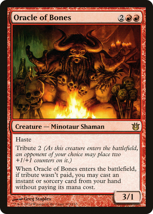 Oracle of Bones (BNG-103) - Born of the Gods Foil
