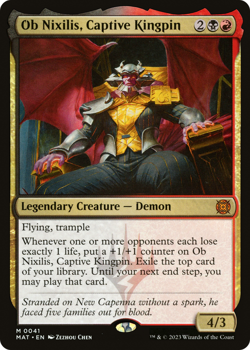 Ob Nixilis, Captive Kingpin (MAT-041) - March of the Machine: The Aftermath