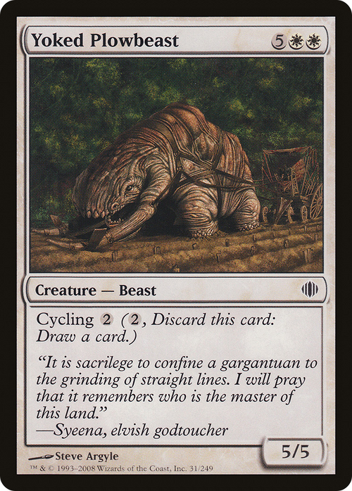 Yoked Plowbeast (ALA-031) - Shards of Alara Foil