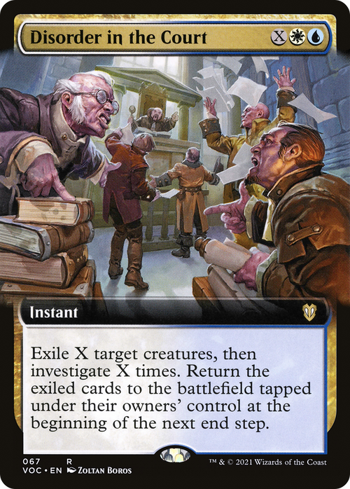 Disorder in the Court (Extended Art) (VOC-067) - Crimson Vow Commander: (Extended Art)