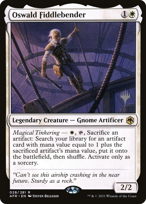 Oswald Fiddlebender (PPAFR-28P) - Adventures in the Forgotten Realms Promos