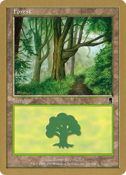 Forest (350) - 2002 Raphael Levy (ODY) (WCD-) - World Championship Decks 2002