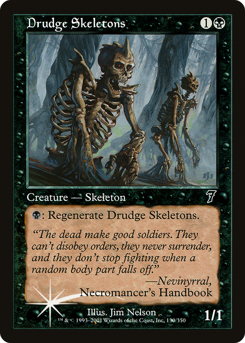 Drudge Skeletons (7ED-130) - 7th Edition Foil